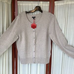 NWT Apt 9 Women’s Angora Blend Cardigan Sweater Bling Buttons Size XL